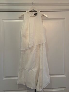 Rag & Bone White Layered Midi Dress